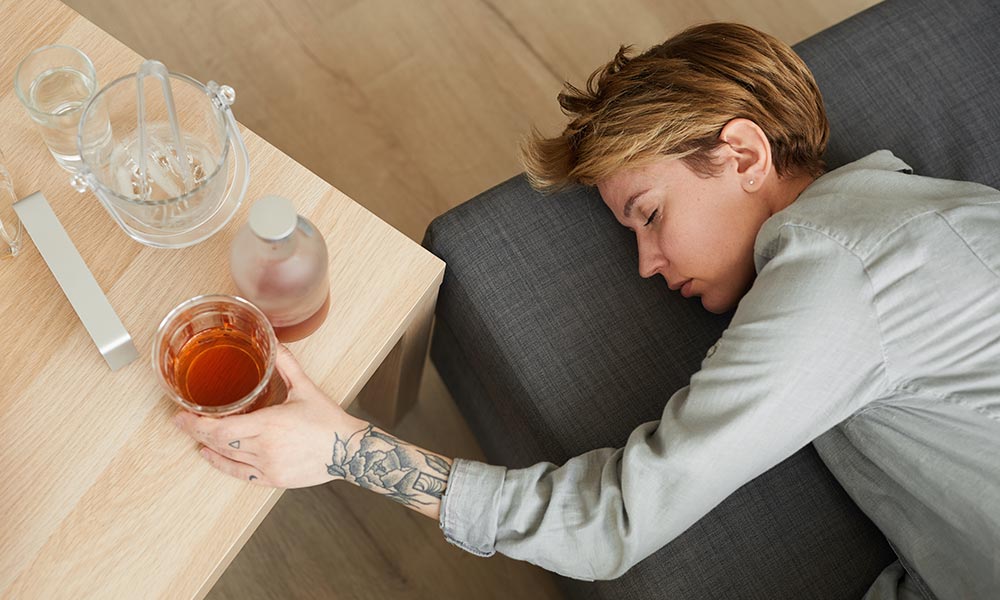 Like Xanax, alcohol acts as a central nervous system depressant. 